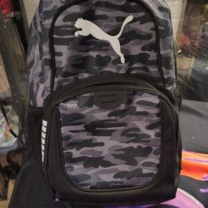 Puma Men's Stealth Black and Gray Backpack